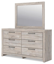 Ashley Furniture Broachmyn dresser and mirror set with a sleek wooden dresser and matching mirror in a modern design.