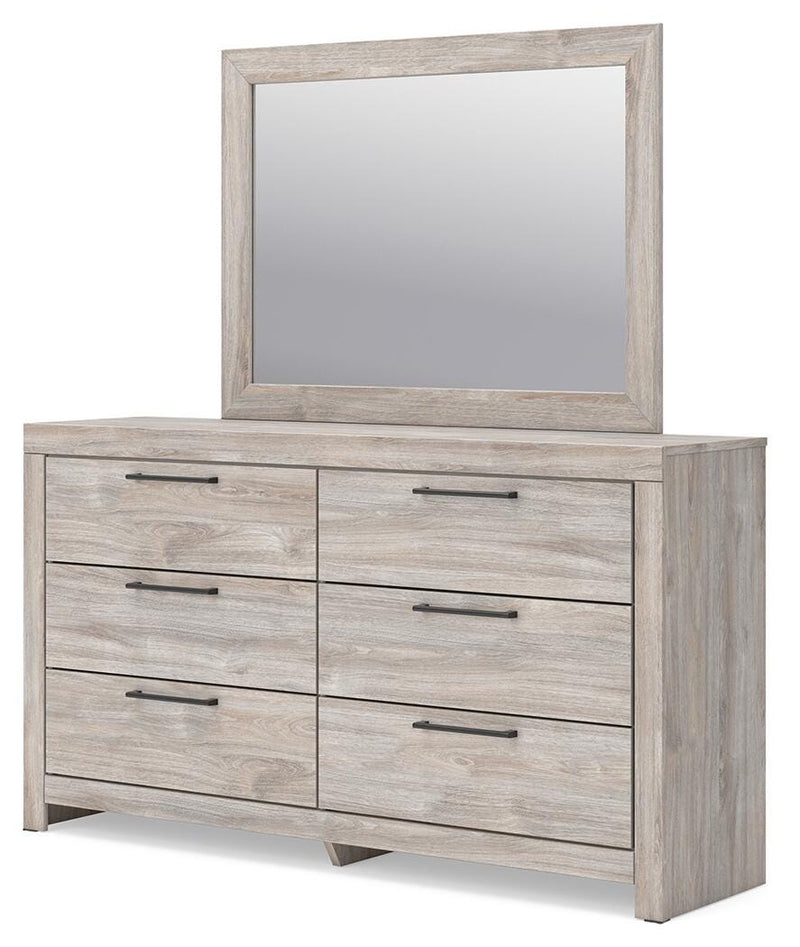Ashley Furniture Broachmyn dresser and mirror set with a sleek wooden dresser and matching mirror in a modern design.