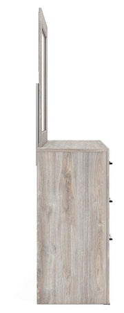 Ashley Furniture Broachmyn dresser with mirror, featuring a sleek wooden finish and modern design for bedroom storage.