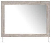 Ashley Furniture Broachmyn dresser with matching mirror, wooden bedroom furniture with a classic design and warm finish.