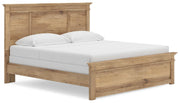 Ashley Furniture Makidern Bed with a stylish dark wood finish and contemporary design, shown from an angled side view.
