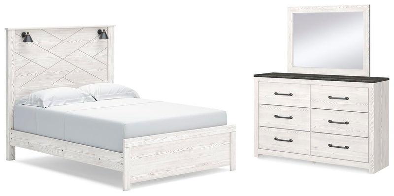 Ashley Furniture Gerridan bedroom set featuring a bed, nightstands, and matching furniture in a modern design.