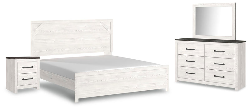 Ashley Furniture Gerridan bedroom set with a modern bed frame, matching nightstands, and elegant bedroom furniture in a stylish design.
