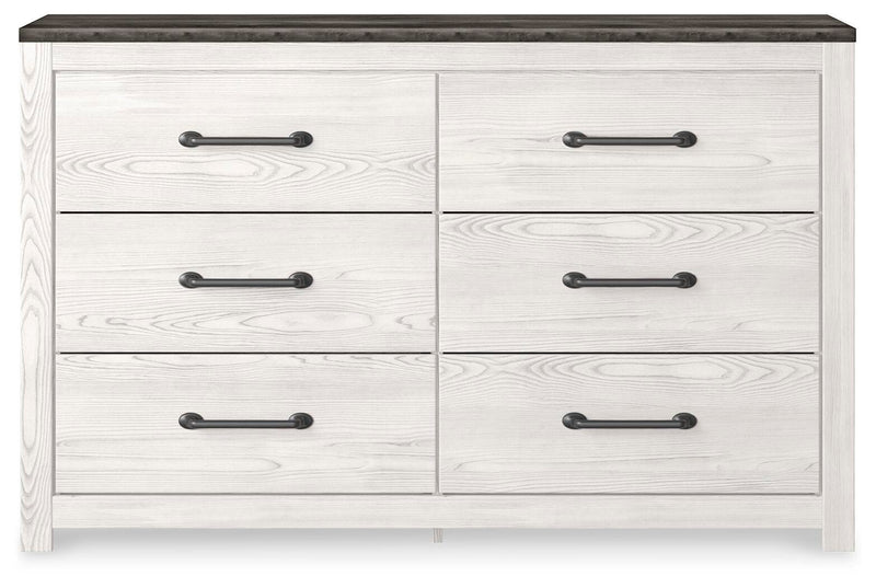 Ashley Furniture Gerridan dresser with sleek wood finish and modern hardware, featuring multiple drawers for ample storage.