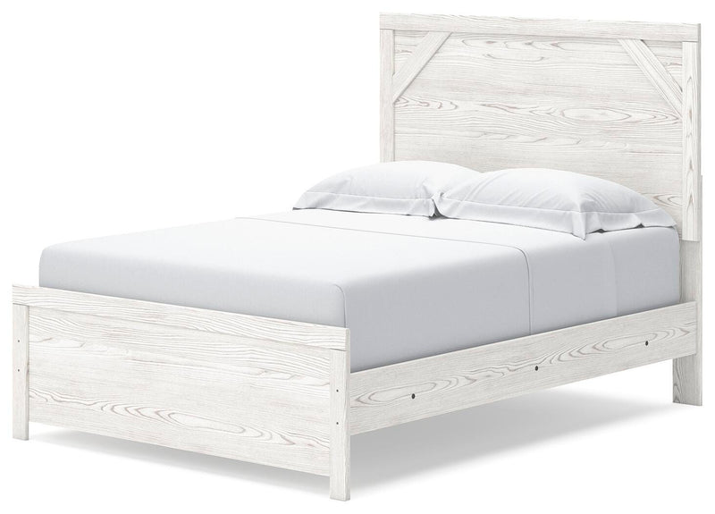 Ashley Furniture Gerridan Youth Bed with a sturdy wooden frame and classic design, shown from an angled view.