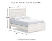 Ashley Furniture Gerridan Youth Bed with a sturdy wooden frame and classic design suitable for a child's bedroom.