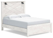 Ashley Furniture Gerridan bedroom set featuring a bed with a stylish headboard and matching nightstands, shown from an angled view.