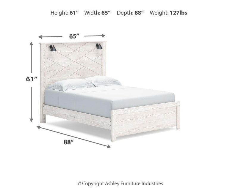Ashley Furniture Gerridan bedroom set with a stylish bed and matching furniture, showcased in a modern bedroom setting.