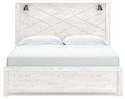 Ashley Furniture Gerridan bedroom set with a modern bed frame, nightstands, and matching dresser in a stylish bedroom scene.