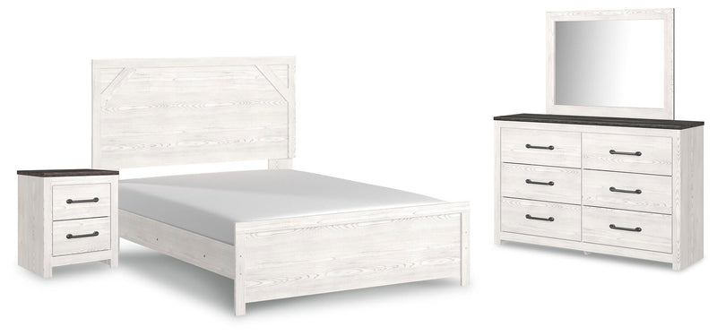Ashley Furniture Gerridan bedroom set featuring a modern bed frame, matching nightstands, and stylish bedroom decor.