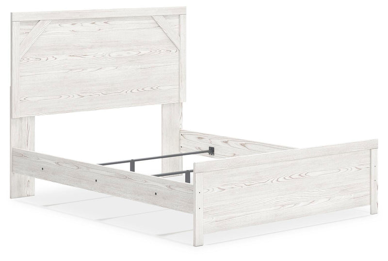 Ashley Furniture Gerridan bedroom set featuring a bed, nightstands, and dresser in a modern bedroom design.