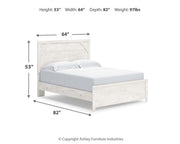 Ashley Furniture Gerridan bedroom set with a modern bed frame, matching nightstands, and dresser in a stylish bedroom layout.