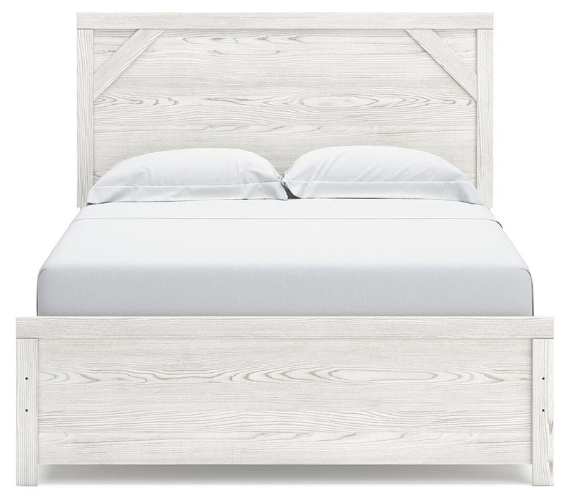 Ashley Furniture Gerridan bedroom set featuring a modern bed frame with headboard, matching nightstands, and stylish bedroom decor.