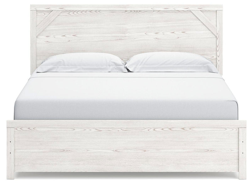 Ashley Furniture Gerridan bedroom set with a headboard and matching furniture, showcasing a modern bedroom design.