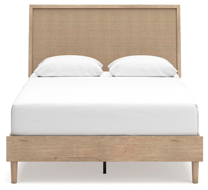 Ashley Furniture Cielden bedroom set featuring a bed with a headboard, matching nightstands, and a modern bedroom design.