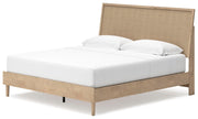 Ashley Furniture Cielden bedroom set with a bed, nightstands, and dresser in a modern bedroom scene.