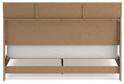 Ashley Furniture Cielden bedroom set with a bed, matching nightstands, and a dresser in a modern bedroom layout.
