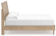 Ashley Furniture Cielden bedroom set with a bed, dresser, and nightstands, featuring a modern wood finish and clean design.