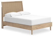 Ashley Furniture Cielden bedroom set with a bed, nightstands, and dresser in a modern bedroom scene.