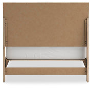 Ashley Furniture Cielden bedroom set includes a bed frame, nightstands, and dresser with a modern design and neutral finish.