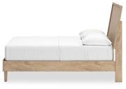 Ashley Furniture Cielden bedroom set featuring a bed, nightstands, and dresser in a modern wood finish.