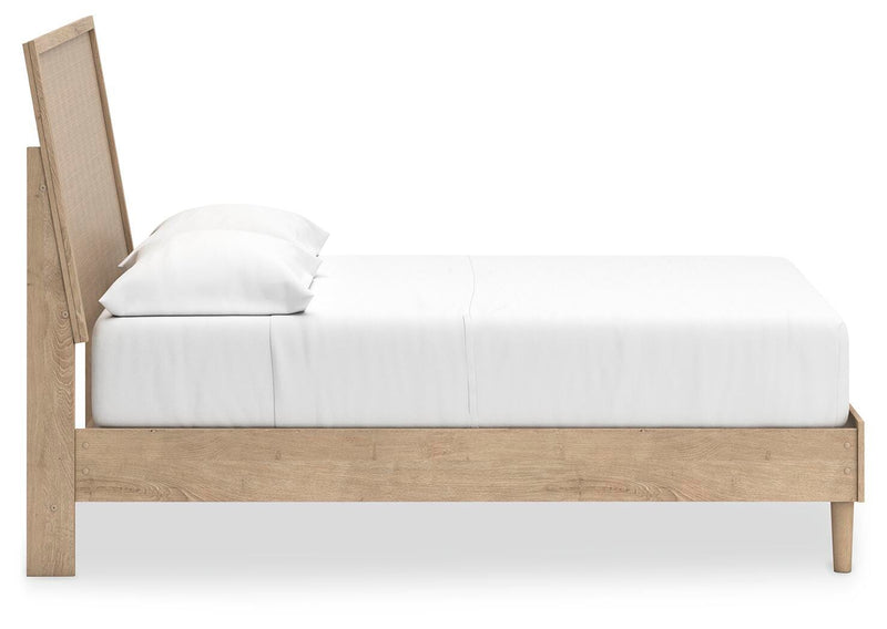 Ashley Furniture Cielden Bedroom Set featuring a bed, nightstands, and dresser in a modern, stylish bedroom layout.