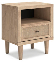 Ashley Furniture Cielden Bedroom Set with coordinated bed frame, nightstands, and dresser in a stylish bedroom scene.