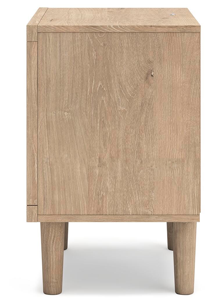 Ashley Furniture Cielden bedroom set with a modern bed frame and matching nightstands, featuring a sleek, stylish design.