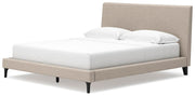 Ashley Furniture Cielden upholstered bed with roll slats, showcasing a stylish bed frame with a padded headboard and wooden accents.