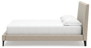 Ashley Furniture Cielden upholstered bed with roll slats, featuring a stylish fabric headboard and sturdy wooden frame.