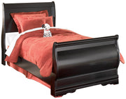 Ashley Furniture Huey Vineyard Bedroom Set with matching bed frame and dresser, featuring classic wood finish and elegant design.