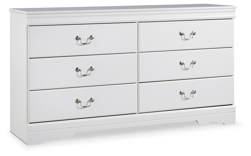 Ashley Furniture Anarasia dresser with sleek wood finish and multiple drawers, stylish and functional bedroom storage.