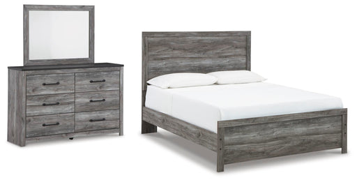 Ashley Furniture Bronyan bedroom set with a bed, dresser, and nightstands in a modern bedroom scene.