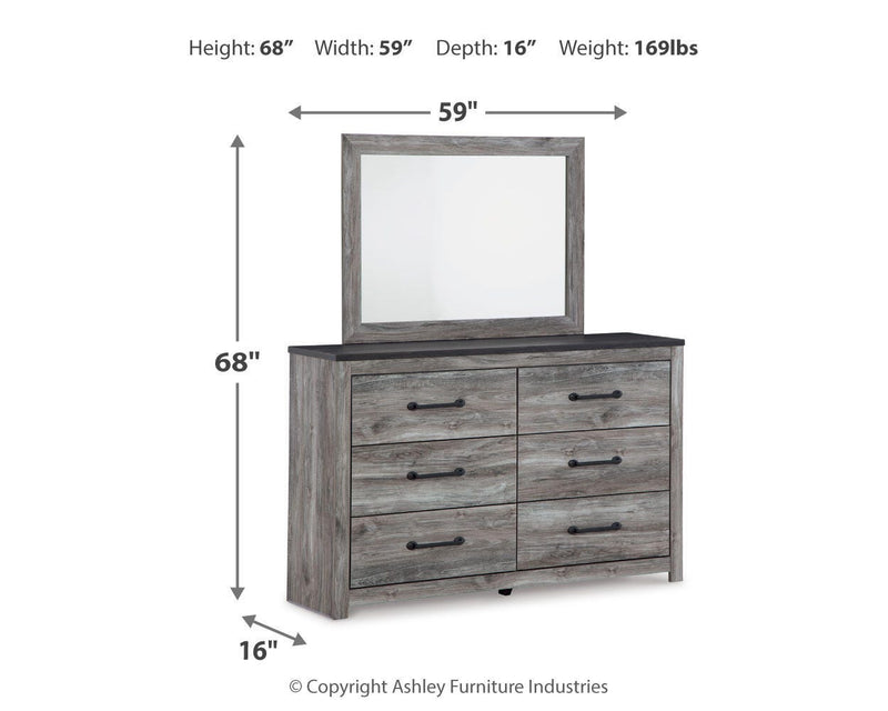 Ashley Furniture Bronyan bedroom set with a bed, dresser, and nightstands in a contemporary design.