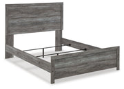 Ashley Furniture Bronyan bedroom set includes a bed, nightstands, and dresser with a modern wood finish and sleek design.