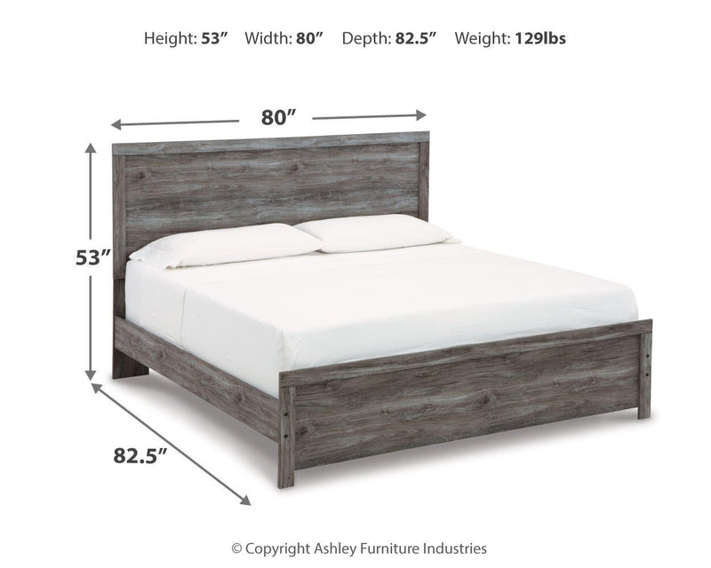 Ashley Furniture Bronyan bedroom set featuring a modern bed frame, matching nightstands, and a stylish dresser in a contemporary design.