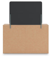 Ashley Furniture Kinlanni bedroom set with a large bed, matching nightstands, and a cozy, stylish bedroom decor.