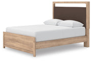 Ashley Furniture Kinlanni bedroom set with a modern bed frame, matching nightstands, and bedroom decor in a cozy sleeping space.