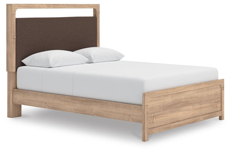 Ashley Furniture Kinlanni bedroom set featuring a coordinated bed frame, nightstands, and dresser in a modern, stylish design.