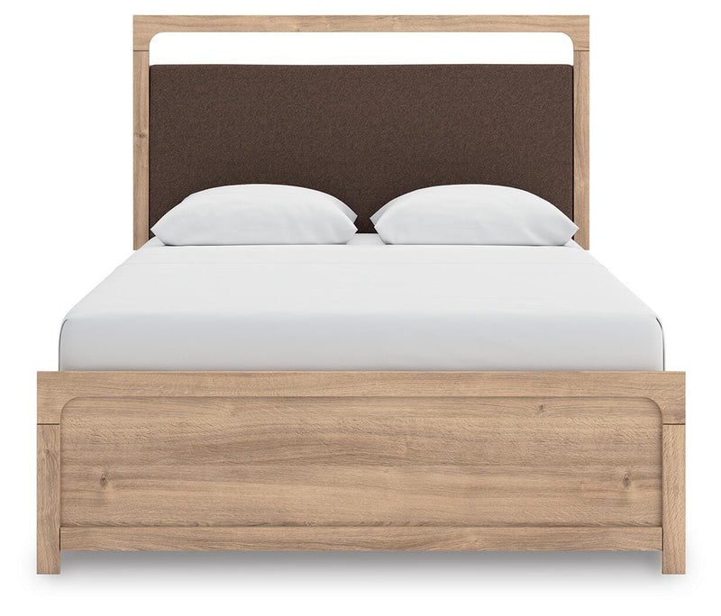 Ashley Furniture Kinlanni bedroom set featuring a bed with a headboard, matching nightstands, and a coordinated bedroom design.