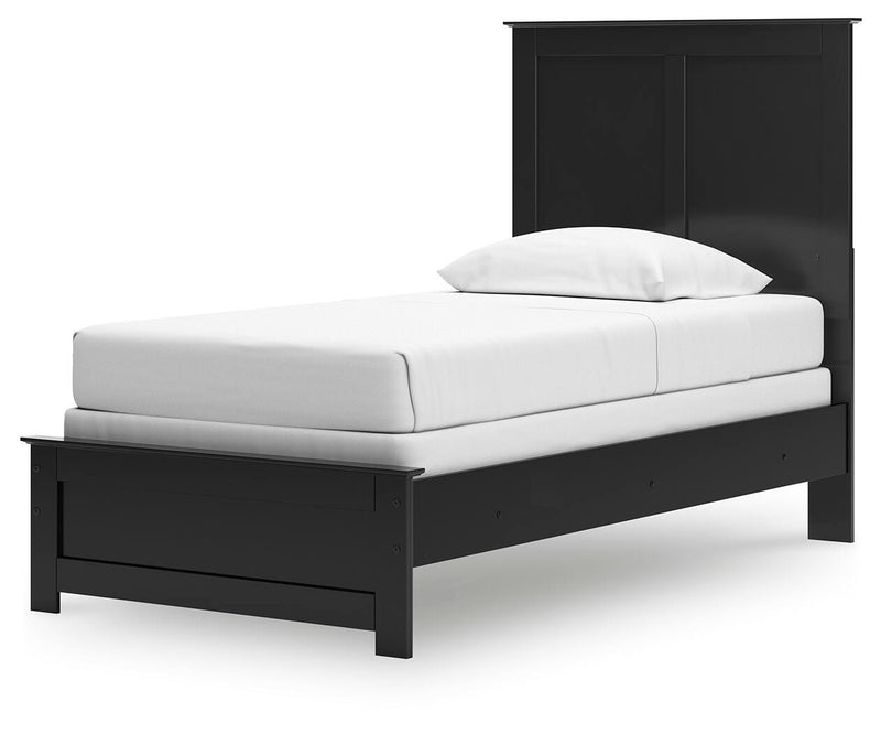 Ashley Furniture Maribel Bed in a stylish design, shown from an angled view highlighting the headboard and frame.
