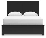 Ashley Furniture Maribel Bed with a headboard, showcasing elegant wood design and a classic bedroom setup.