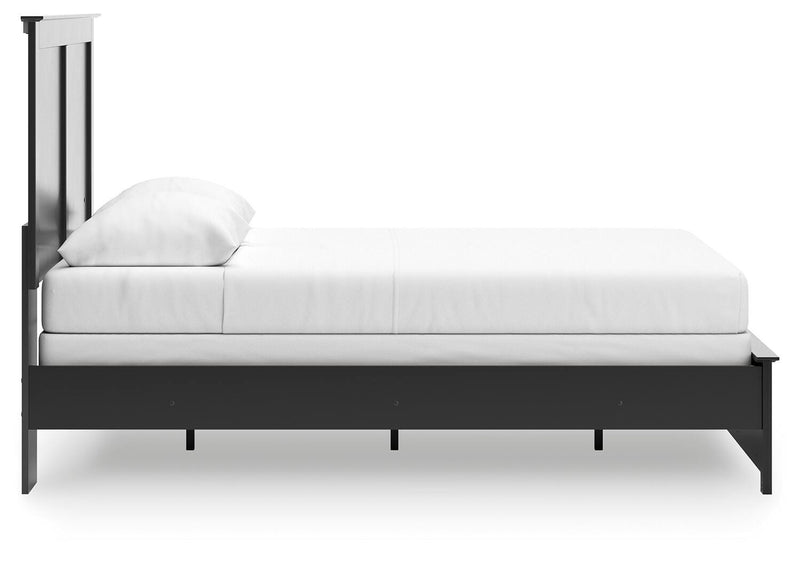 Ashley Furniture Maribel Bed with dark wood finish, showcasing the elegant headboard and sturdy frame design.
