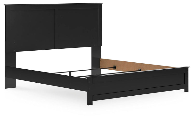 Ashley Furniture Maribel Bed with a stylish frame, shown from an angled view featuring its elegant headboard design.