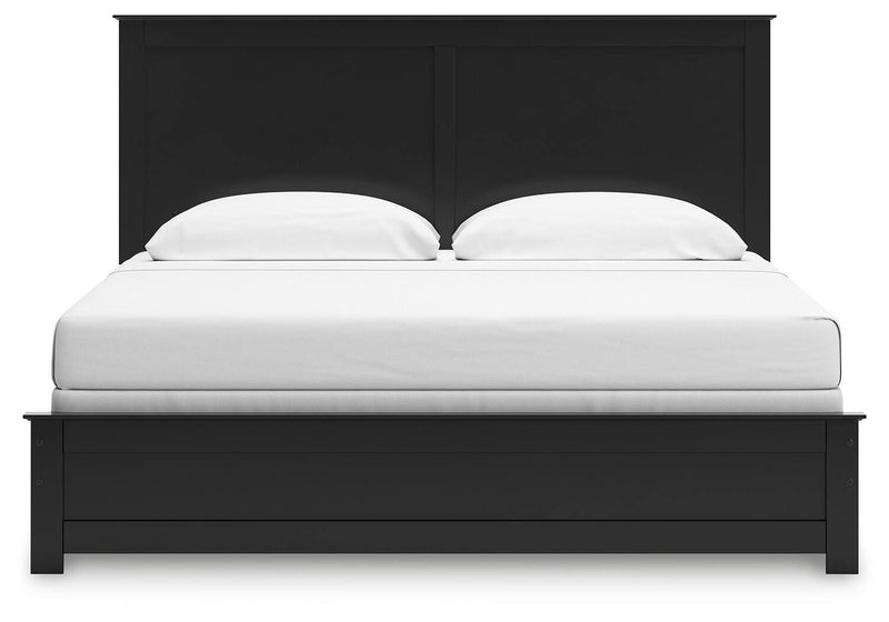 Ashley Furniture Maribel Bed with headboard, showcasing elegant upholstered design in a stylish bedroom setting.