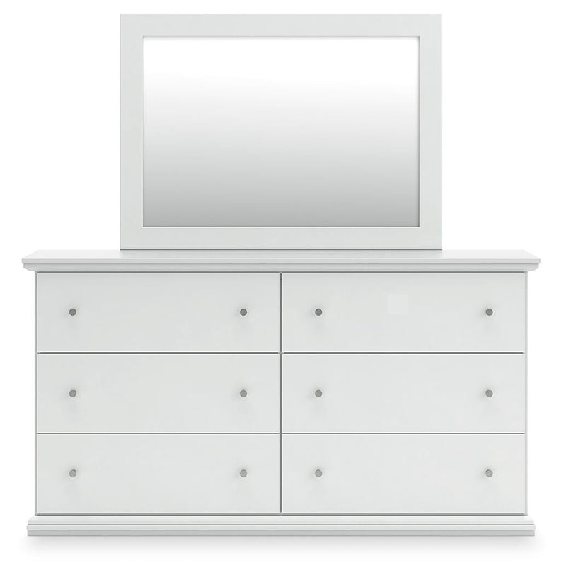 Ashley Furniture Bostwick Shoals bedroom set featuring a modern bed with a headboard in a stylish bedroom setting.