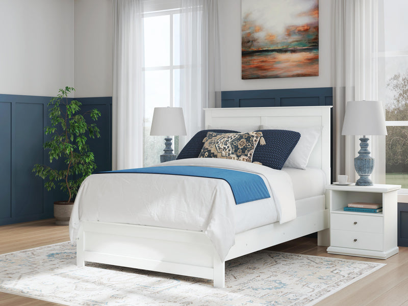Ashley Furniture Bostwick Shoals Bed featuring a rustic wood finish and stylish headboard design.