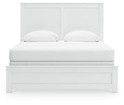 Ashley Furniture Bostwick Shoals bedroom set with a headboard and matching bedroom furniture in a warm, classic design.