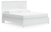 Ashley Furniture Bostwick Shoals bedroom set featuring a bed with a headboard and matching nightstands in a modern bedroom scene.