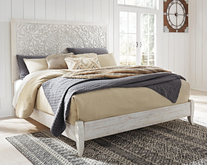 Ashley Furniture Paxberry Youth Bedroom Set features a stylish bed, dresser, and nightstand in a modern design.